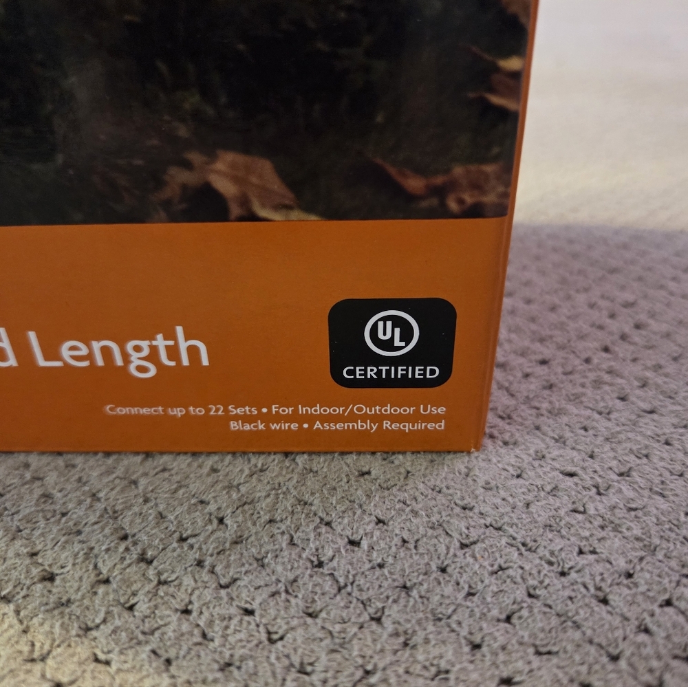 New Holiday Home Pathway Marker Pumpkin 5 count incandescent clear lights. 3.3ft - Picture 6 of 10